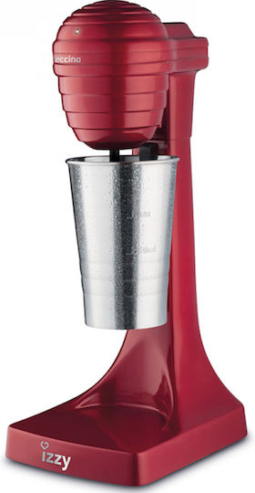 Izzy Caffeccino F-120 Milk Frother Tabletop 120W with 2 Speed Level Spicy Red