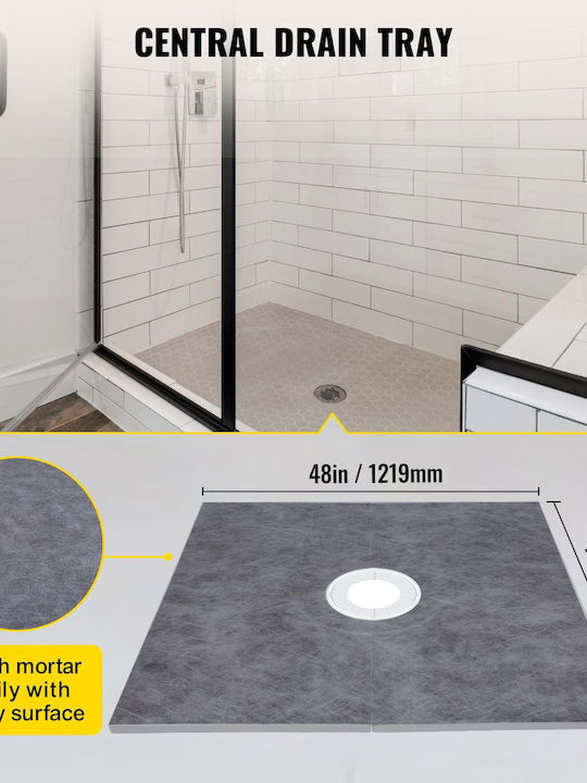 Vevor Shower Column without Mixer 121.9cm Gray