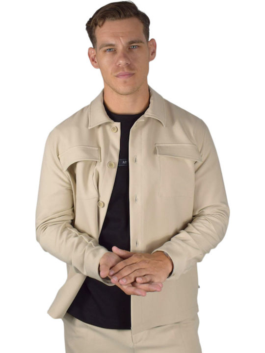 Overshirt Cu mânecă lungă Cămașă Beige