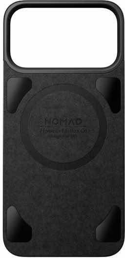 Nomad Magnetic Leather Back Skin for iPhone 17 Pro Horween Black