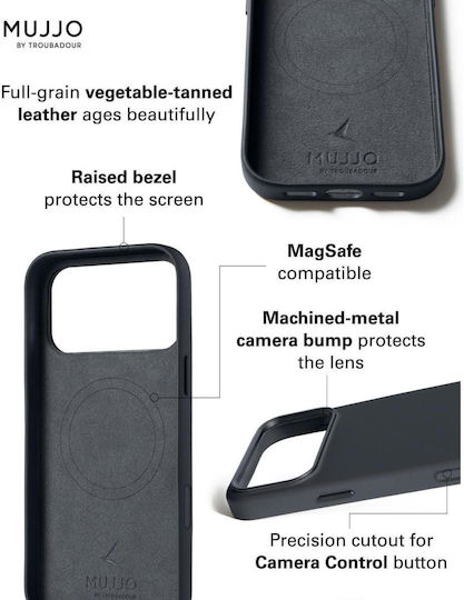 Mujjo Full Umschlag Rückseite Leder 1mm (iPhone 17 Pro Max)
