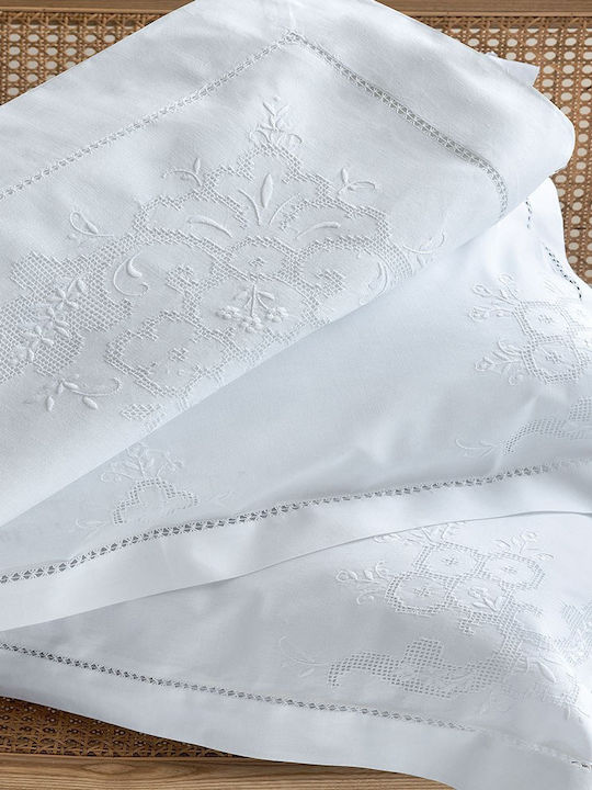 Palamaiki Natali Bridal Sheets Set Queen with 2 Pillowcases 225x270 cm