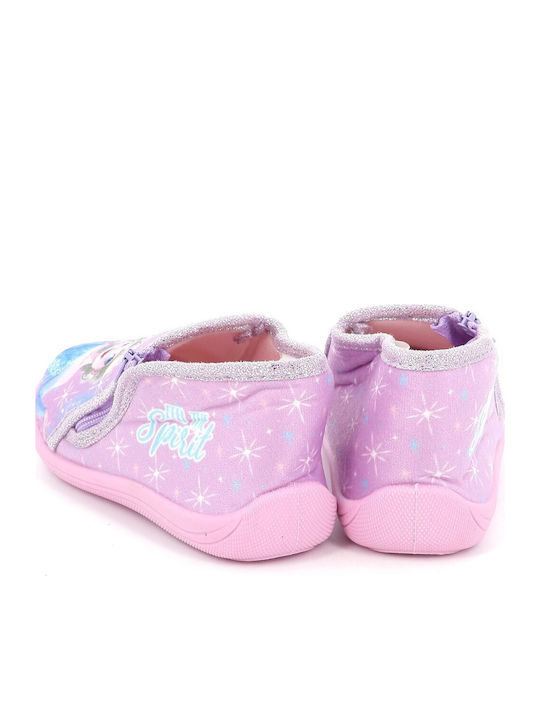 Kids Slippers Boots Purple Frozen
