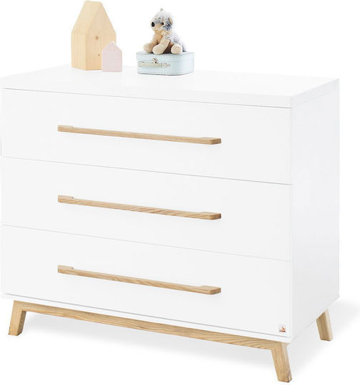 Riva Baby Dresser with 3 Drawers White xx