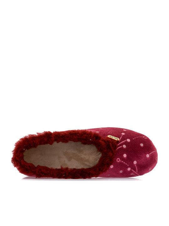 Closed Women's Slippers Burgundy
