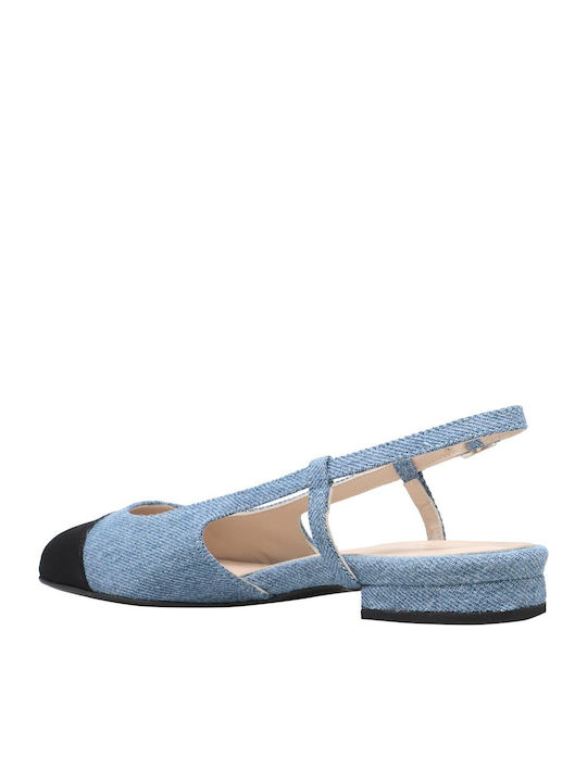 Fabric Ballerinas Blue