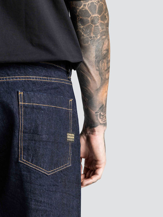 Ανδρικό Παντελόνι Τζιν με Regular Εφαρμογή Dark Denim