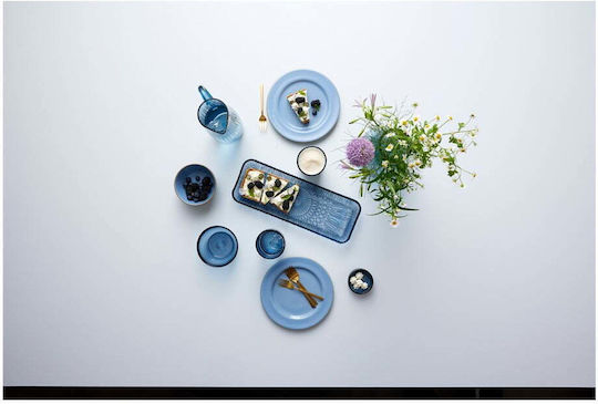 Bitz Serving Platter Rectangular Blue 14x38cm