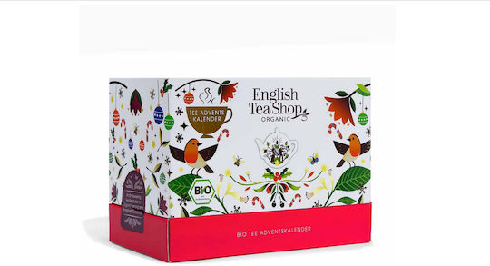 English Tea Shop Λευκό Τσάι Βιολογικό Προϊόν Advent Calendar 25 Φακελάκια