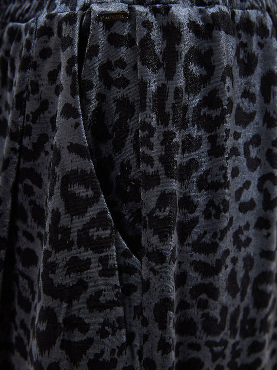 Sweatpants Jogger Velvet Animal Print