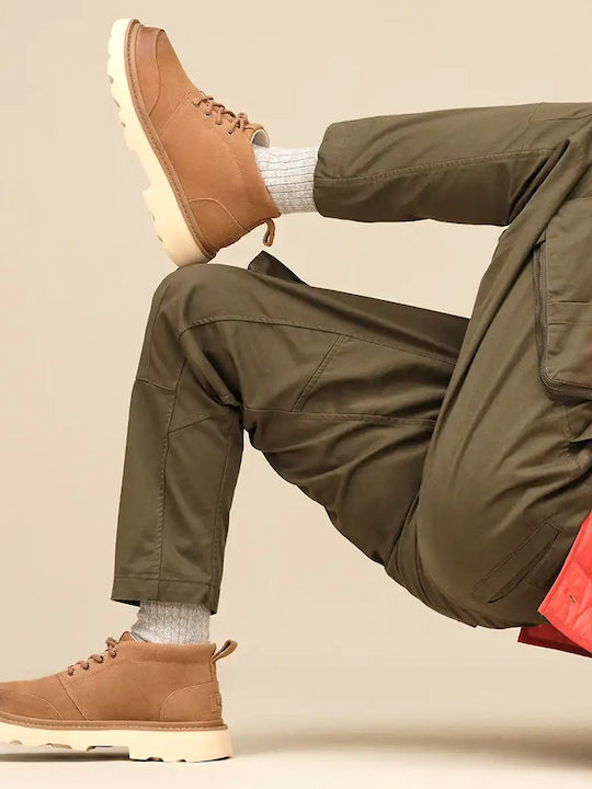 Suede Tabac maro Ghete barbati
