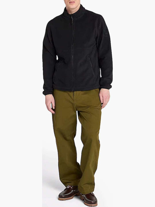 Men's Cardigan with Hood Black