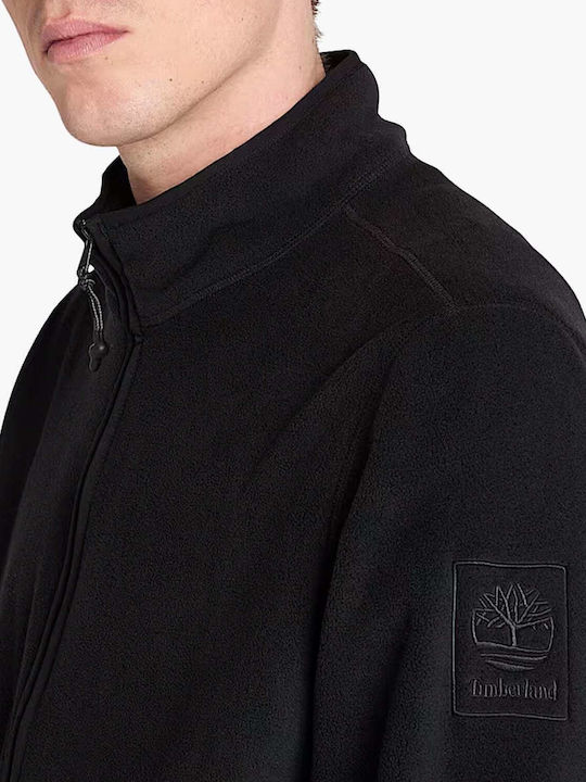 Men's Cardigan with Hood Black
