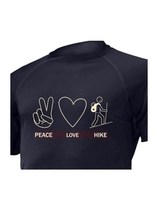 Lasting Bluza termica pentru barbati cu maneci scurte Albastru
