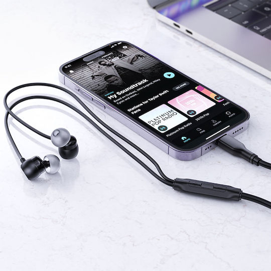Acefast L8 In-Ear Freisprecheinrichtung Kopfhörer mit Stecker USB-C Gray