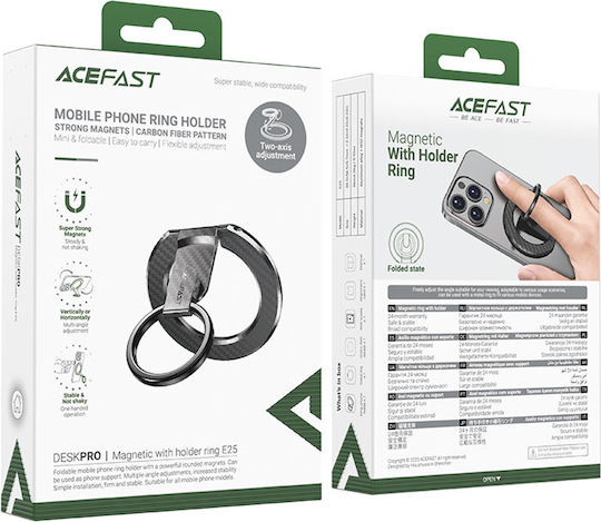Acefast E25 Ring Holder Κινητού σε Ασημί χρώμα