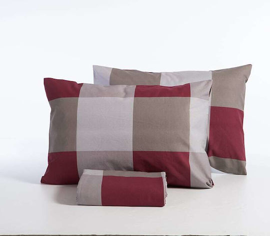 Nef-Nef Homeware Duvet Cover Set Cotton Single with Pillowcase 170x240 Casual Check Denim