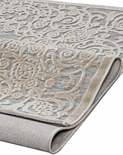 Madi Roi Χαλί Διάδρομος Ψάθινο Grey Beige 67x500cm
