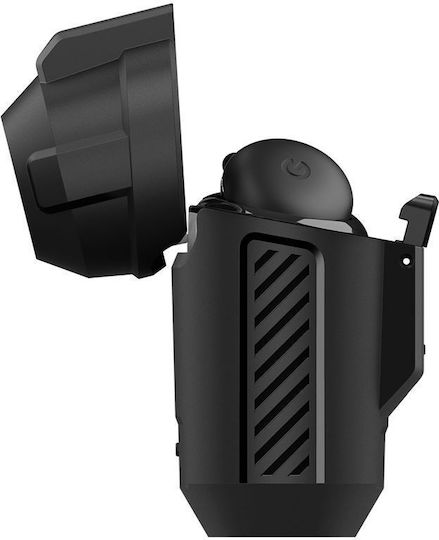 Spigen Lock Fit Θήκη Πλαστική / Σιλικόνης με Γάντζο σε Μαύρο χρώμα για Google Pixel Buds 2a