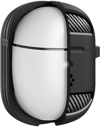 Spigen Rugged Armor Θήκη με Γάντζο σε Μαύρο χρώμα για Google Pixel Buds 2a