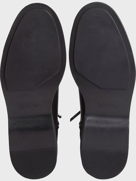 Leather Women's Ankle Boots Black