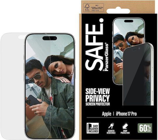 Safe By Panzerglass Privacy Screen Protector Iphone 17 Pro Ultra-wide Fit W Easyaligner