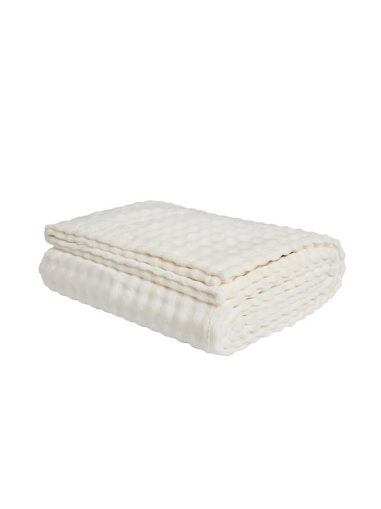 Das Home 1369 Decke Fleece Einlagig 160x220cm Ivory
