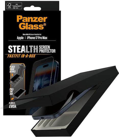 PanzerGlass Stealth Displayschutzfolie (iPhone 17 Pro Max / iPhone 17 Pro / iPhone 16 Pro Max)