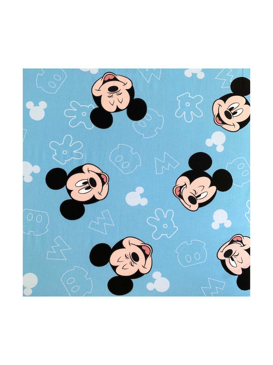 Disney Sheet Single with Elastic Band Cotton Mickey 90x200cm