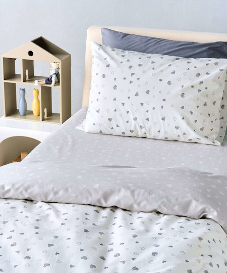 Kentia Seturi de cearșafuri Single Bumbac Versus Gri 160x245cm 3buc