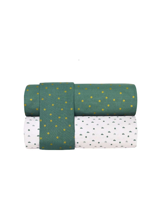 Kentia Kinderbettlaken Set Picadily Grün 160x245cm