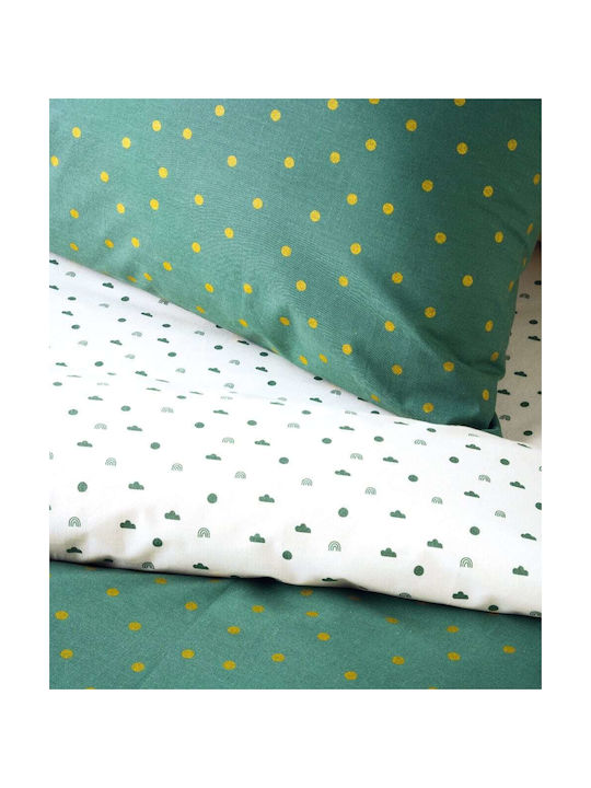 Kentia Sheet Set Single Cotton Versus Green 160x245cm 3pcs