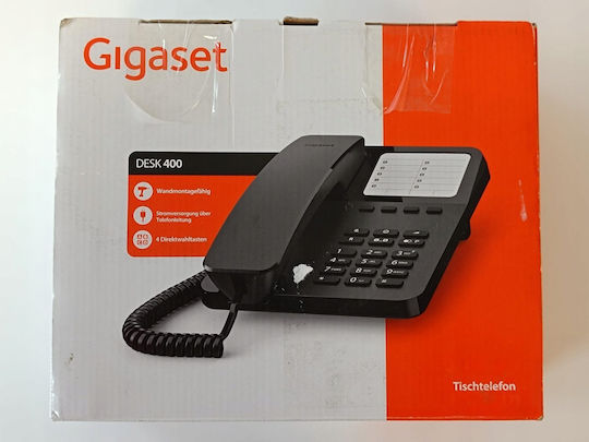 Gigaset Desk 400 Corded Phone Office Black S30054-H6538-B101