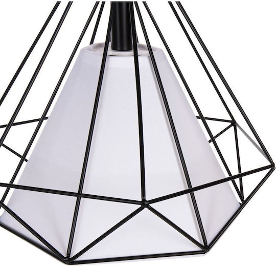 VenCore Pendant Light Black with Socket E27 25x25cm