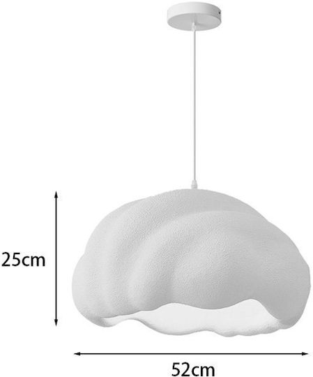 Pakketo Vomber Pendant Light White 52x52x28cm Pakketo Vomber Pendant Light White 52x52x28cm