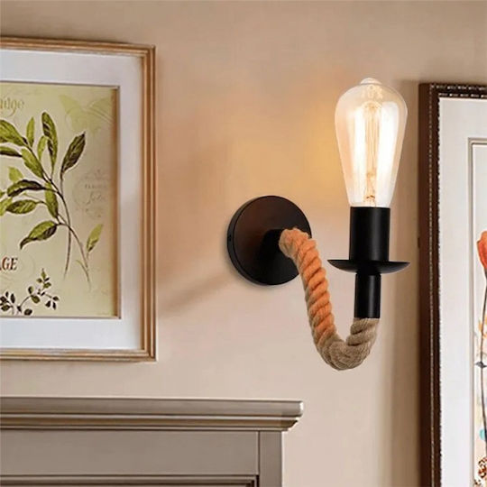 Pakketo Wall Lamp Black 28x10x10cm