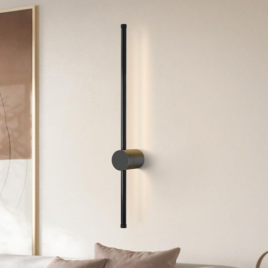 Pakketo Lamp Wall LED Black 8x12x80cm