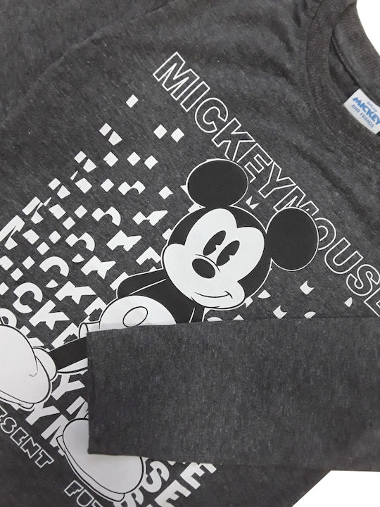 Bluză pentru copii Cu mânecă lungă Gri Mickey
