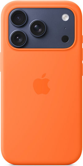 Apple Silicone Case με MagSafe Umschlag Rückseite Silikon Orange (iPhone 17 Pro)
