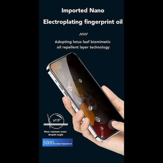 Anank 2.5D Privacy Screen Protector iPhone 16 Pro Max Black