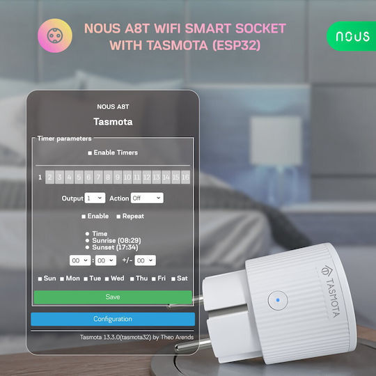 Nous Nous Smart Power Strip with Switch 2pcs