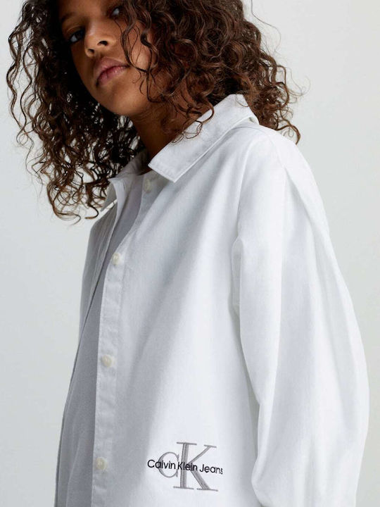 Kids Shirt Long-sleeved White