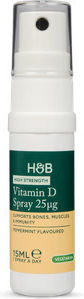 Holland & Barrett Βιταμίνη D για Ενίσχυση του Ανοσοποιητικού & την Υγεία των Οστών 1000iu Μέντα 15ml