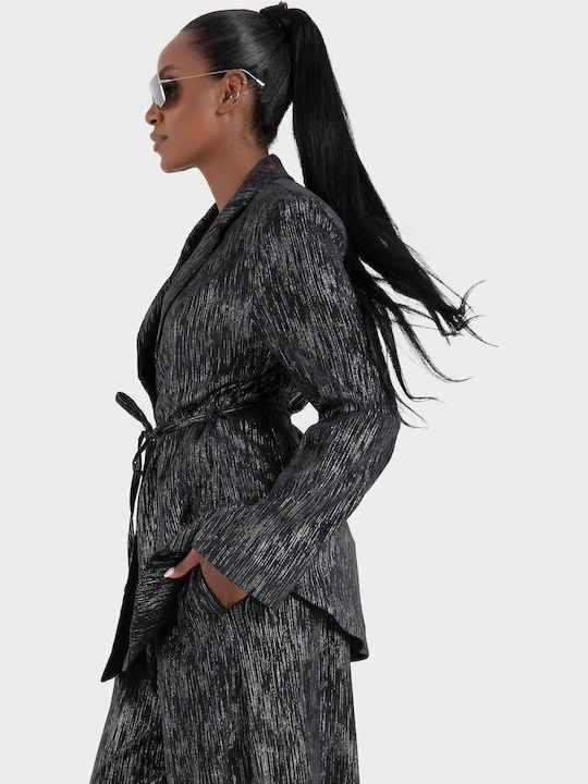 Black & Black Women's Blazer Black