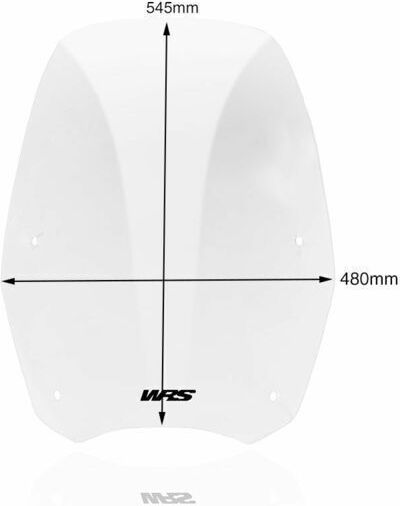 WRS Motorcycle Windshield & Windscreen Transparent Visor for Honda SH 150 HO016T