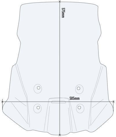Givi Motorcycle Windshield & Windscreen Transparent Visor for Suzuki V-Strom 650 1050 2020 D3117ST
