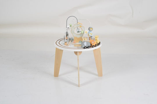 Moni Activity Table Train made of Wood for 12++ Months