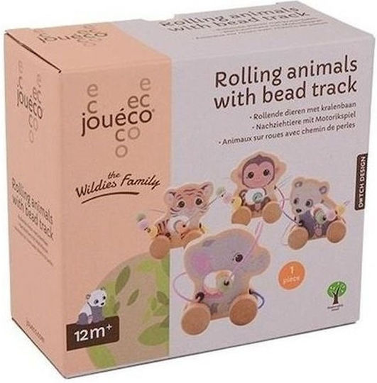 Joueco Pull-Along Toy Panda made of Wood for 12++ Months Always