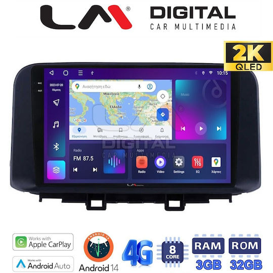 LM Digital Автомобилна Аудио Система (Блутут/USB/WiFi/GPS/Apple-Carplay/Android-Auto)