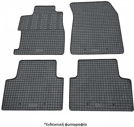 Cik Set of Front and Rear Mats 4pcs for Toyota Highlander 2021+ Black